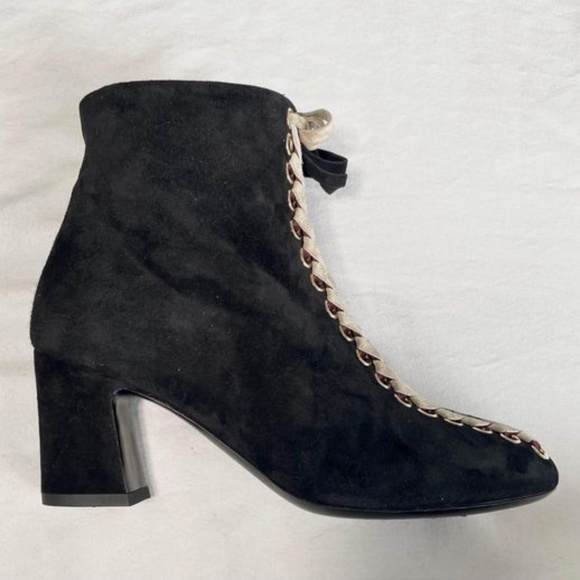 Roger Vivier Black Suede Boots - Picture 3 of 7